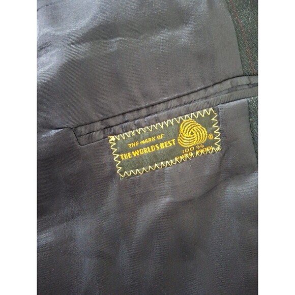 Britches of Georgetowne Blazer Jacket 40R Wool Charcoal Pinstripe Coat - Picture 10 of 13